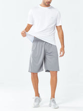 Load image into Gallery viewer, NORTHYARD Men's 10" Athletic Shorts – Quick-Dry Mesh Gym & Basketball Training Shorts in Light Grey