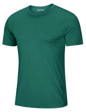 Load image into Gallery viewer, MAGCOMSEN Men's UPF 50+ Short Sleeve T-Shirt – Lightweight Sun Protection Base Layer | Emerald Green