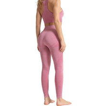 Load image into Gallery viewer, WodoWei Women 2 Piece Workout Outfits Sports Bra Seamless Leggings Yoga Gym Activewear Set (YO610-Pink)