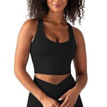Load image into Gallery viewer, YITTY Active Women's UltraLuxe Built-in Bra Tank Top, Athleisure, 4-Way-Stretch, Iconic Black