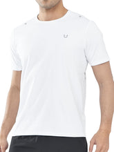 Load image into Gallery viewer, NORTHYARD Men's Workout Gym Shirts Quick Dry T-Shirts Running Athletic Short Sleeve Shirt for Men White