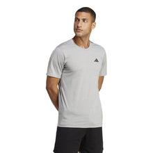 Load image into Gallery viewer, Adidas Men's Essentials Feel Ready Training T-Shirt – AEROREADY Gym Tee | Medium Grey Heather/White/Black