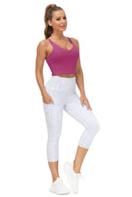 Load image into Gallery viewer, Women’s Longline Sports Bra Wirefree Padded Medium Support Yoga Bras Gym Running Workout Tank Tops(Fuchsia)