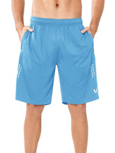 Load image into Gallery viewer, NORTHYARD Men's 10" Athletic Shorts – Quick-Dry Mesh Gym & Basketball Training Shorts in Sky Blue