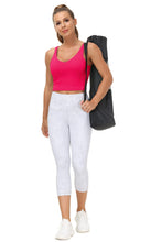 Load image into Gallery viewer, Women’s Longline Sports Bra Wirefree Padded Medium Support Yoga Bras Gym Running Workout Tank Tops(Magenta)