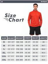 Load image into Gallery viewer, NORTHYARD Men's Quarter Zip Pullover – Long Sleeve Moisture-Wicking Running Shirt with UPF 50+ in Red