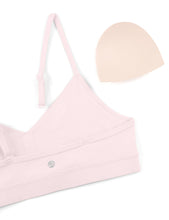 Load image into Gallery viewer, CRZ YOGA Butterluxe V-Neck Sports Bras for Women - Adjustable Thin Straps Padded Yoga Top Basic Wireless Camisole Strawberry Pink