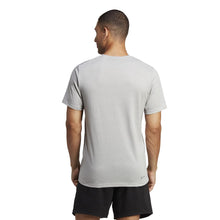 Load image into Gallery viewer, Adidas Men's Essentials Feel Ready Training T-Shirt – AEROREADY Gym Tee | Medium Grey Heather/White/Black