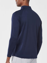 Load image into Gallery viewer, NORTHYARD Men's Long Sleeve Quarter Zip Running Shirt – Moisture Wicking Athletic Pullover | Navy