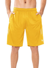 Load image into Gallery viewer, NORTHYARD Men's 10" Athletic Shorts – Quick-Dry Mesh Gym & Basketball Training Shorts in Gold