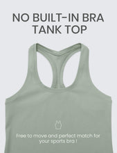 Load image into Gallery viewer, CRZ YOGA Butterluxe Racerback Workout Tank Tops for Women Sleeveless Camisole Gym Athletic Yoga Shirts Green Palm Court