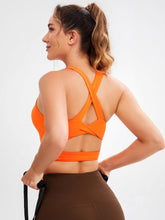 Load image into Gallery viewer, JOYSPELS Sports Bras for Women Extra Comfort Criss-Cross Back Padded Workout Tops for Women Medium Support