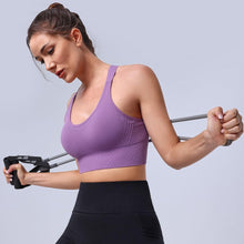 Load image into Gallery viewer, Evercute Adjustable Sports Bras for Women Racerback High Support Bras Set Padded Workout Bras Seamless Yoga Athletic Bras