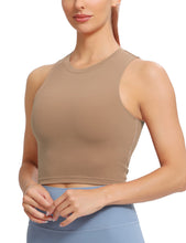 Load image into Gallery viewer, Natural Feelings Nudi Sports Bras for Women Removable Padded Yoga Tank Tops Sleeveless Fitness Workout Crop Tops