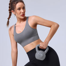 Load image into Gallery viewer, Evercute Adjustable Sports Bras for Women Racerback High Support Bras Set Padded Workout Bras Seamless Yoga Athletic Bras