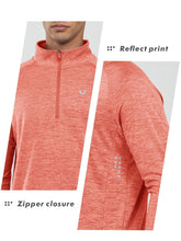 Load image into Gallery viewer, NORTHYARD Men's Long Sleeve Quarter Zip Running Shirt – Moisture Wicking Athletic Pullover