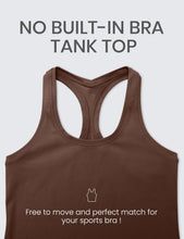 Load image into Gallery viewer, CRZ YOGA Butterluxe Racerback Workout Tank Tops for Women Sleeveless Camisole Gym Athletic Yoga Shirts Coffee Brown