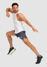 Load image into Gallery viewer, G Gradual Men's 5" Running Shorts with Zip Pockets – Quick-Dry Gym & Athletic Workout Shorts in Dark Grey