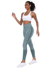 Load image into Gallery viewer, NORMOV Seamless Workout Butt Lifting Leggings - Booty Scrunch Gym Leggings for Women(AB Blue,S)