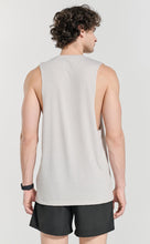 Load image into Gallery viewer, Project Titan Men's Drop Arm Tank Top – Cut Off Sleeveless Gym Shirt for Weightlifting & Bodybuilding in Unbleached Linen