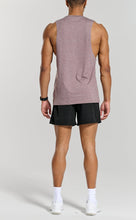 Load image into Gallery viewer, Project Titan Men's Drop Arm Tank Top – Cut Off Sleeveless Gym Shirt for Weightlifting & Training in Light Grape Flax