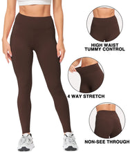 Load image into Gallery viewer, Natural Feelings Buttercloud High Waisted Leggings for Women Pack Tummy Control Athletic Yoga Pants Opaque Slim