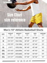 Load image into Gallery viewer, NORTHYARD Men's 10" Athletic Shorts – Quick-Dry Mesh Gym & Basketball Training Shorts in Gold