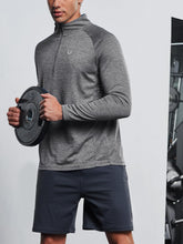 Load image into Gallery viewer, NORTHYARD Men's Short Sleeve Workout Gym Shirt – Quick Dry Athletic T-Shirt | Grey Heather