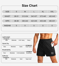Load image into Gallery viewer, G Gradual Men's 5" Running Shorts with Zip Pockets – Quick-Dry Gym & Athletic Workout Shorts in Grey