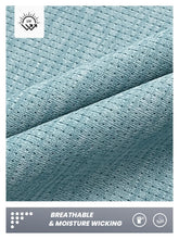 Load image into Gallery viewer, NORTHYARD Men's Quarter Zip Pullover – Long Sleeve Moisture-Wicking Running Shirt with UPF 50+ in Light Cyan Heather