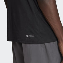 Load image into Gallery viewer, Adidas Men's Essentials Feel Ready Training T-Shirt – AEROREADY Gym Tee | Black/White