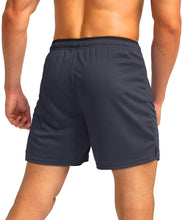 Load image into Gallery viewer, G Gradual Men's 5" Running Shorts with Zip Pockets – Quick-Dry Gym & Athletic Workout Shorts in Dark Grey