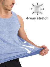 Load image into Gallery viewer, MAGCOMSEN Muscle Tank Tops for Men Sleeveless Shirts Men Running Tank Top Men Gym Tank Quick Dry Workout Athletic Tank Top Light Blue