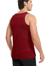 Load image into Gallery viewer, MAGCOMSEN Mens Tank Top Dry Fit Lightweight Tank Tops Gym Sleeveless Workout Tank Top Muscle Shirts Running Beach Shirts Dark Orange