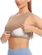 Load image into Gallery viewer, Natural Feelings Nudi Sports Bras for Women Removable Padded Yoga Tank Tops Sleeveless Fitness Workout Crop Tops