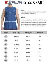 Load image into Gallery viewer, EZRUN Men's Quick Dry Muscle Tank Top – Sleeveless Gym & Athletic Workout Shirt | Navy
