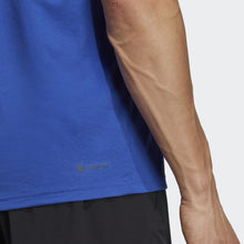 Load image into Gallery viewer, Adidas Men's Essentials Feel Ready Training T-Shirt – AEROREADY Gym Tee | Lucid Blue/Semi Lucid Blue/Black