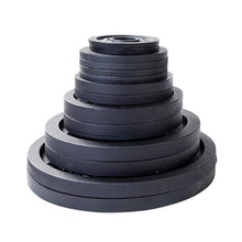 Load image into Gallery viewer, 255lb. Cast Iron Olympic Plate Set Weight Training Plate Set - The Home Fitness Corp