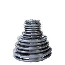 Load image into Gallery viewer, 255lb. Gray Cast Iron Grip Olympic Weight Plate Set - The Home Fitness Corp