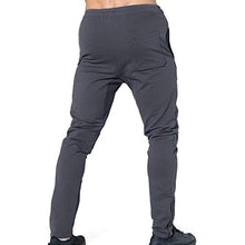 Load image into Gallery viewer, BROKIG Mens Zip Joggers Pants - Casual Gym Workout Track Pants Comfortable Slim Fit Tapered Sweatpants with Pockets (Shadow Grey)