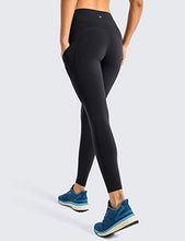 Load image into Gallery viewer, CRZ YOGA Women's Naked Feeling Workout Leggings 25 Inches - High Waisted Yoga Pants with Side Pockets Black