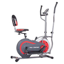Load image into Gallery viewer, BODY POWER 2nd Generation, 3-in-1 Home Gym, Upright Compact Exercise Bike, Elliptical Machine & Recumbent Bike, Trio Trainer with Heartrate Monitor, Safety Brake Pad. BRT5088
