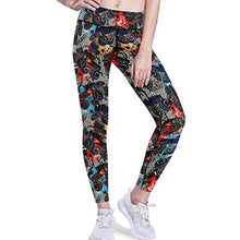 Load image into Gallery viewer, visesunny High Waist Yoga Pants with Pockets Monster Truck Car Pattern Buttery Soft Tummy Control Running Workout Pants 4 Way Stretch Pocket Leggings