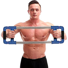 Load image into Gallery viewer, GoFitness Push Down Bar Machine - Chest Expander at Home Workout Equipment, Arm Exerciser Portable Spring Resistance Exercise Gym Kit for Home, Travel or Outdoors