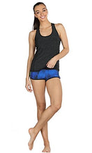 Load image into Gallery viewer, icyzone Workout Tank Tops for Women - Racerback Athletic Yoga Tops, Running Exercise Gym Shirts(Pack of 3)(L, Black/Granite/Blue)