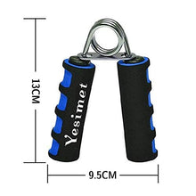 Load image into Gallery viewer, Esmartlife Hand Grip Strengthener Set, Finger Gripper, Hand Grippers - Soft Foam Hand Exerciser for Quickly Increasing Wrist Forearm and Finger Strength, 2 Pack,Blue,13x9.5CM,Esmartlife-01