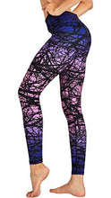Load image into Gallery viewer, COOLOMG Women's Leggings Yoga Long Pants Compression Drawstring Running Tights Non See-Through Purple Forest Adults Small(Youth X-Large)