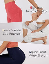 Load image into Gallery viewer, ODODOS Women's High Waisted Yoga Capris with Pockets,Tummy Control Non See Through Workout Sports Running Capri Leggings, Black