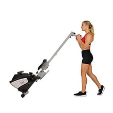 Load image into Gallery viewer, Sunny Health & Fitness Dual Function Magnetic Rowing Machine w/ Digital Monitor, Multi-Exercise Step Plates, 275 LB Max Weight and Foldable - SF-RW5622