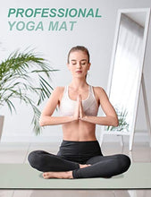 Load image into Gallery viewer, Yoga Mat with Strap, 1/3 Inch Extra Thick Yoga Mat Double-sided Non Slip, Professional TPE Yoga Mats for Women Men, Workout Mat for Yoga, Pilates and Floor Exercises